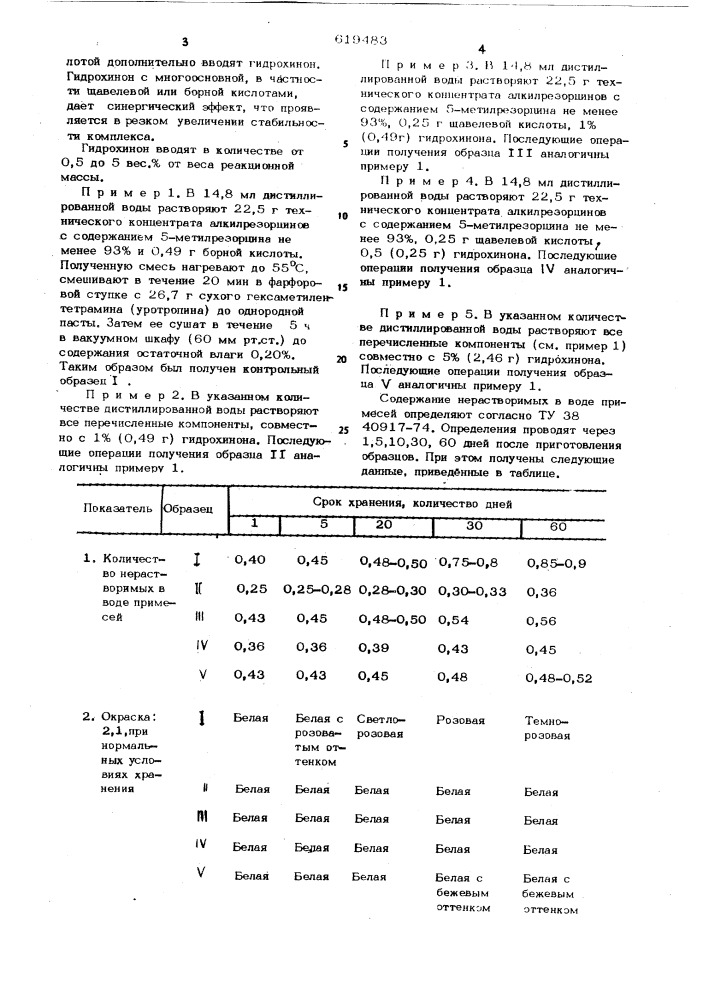 Способ получения комплекса на основе алкилрезорцинов и уротропина (патент 619483)