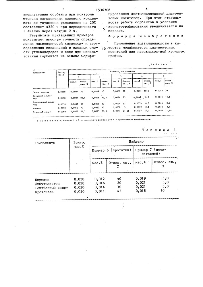 Модификатор диатомитовых носителей для газожидкостной хроматографии (патент 1536308)