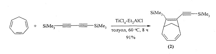 Способ получения si-содержащих бис-(эндо-бицикло[4.2.1]нона-2,4,7-триенов) (патент 2541792)