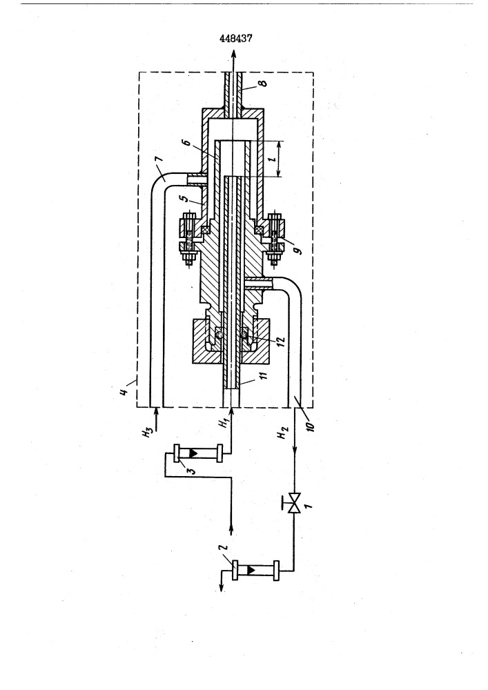 Устройство для регулирования потока газа (патент 448437)