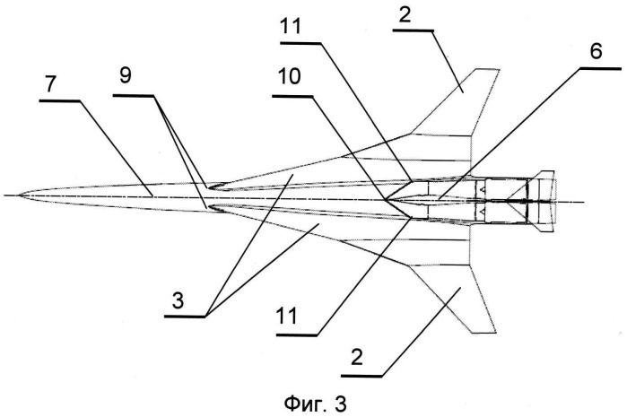 Сверхзвуковой самолет (патент 2548200)