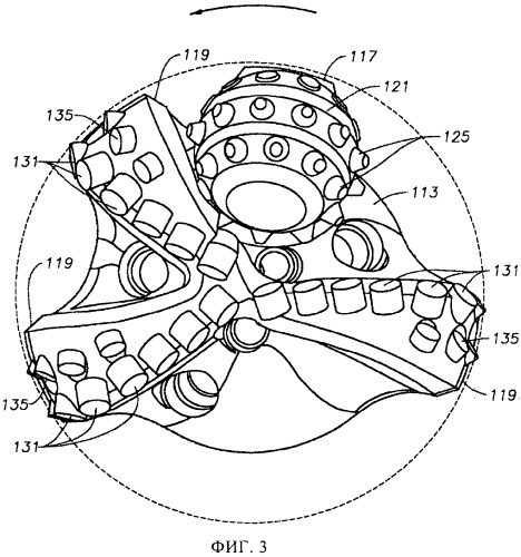 Динамически устойчивое гибридное буровое долото (патент 2536914)