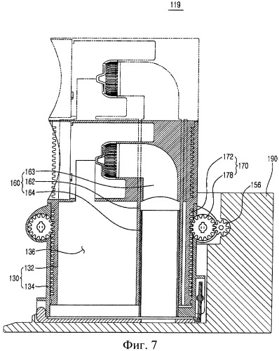 Пылеотделяющее устройство, имеющее регулируемое пространство для сбора пыли (патент 2430671)
