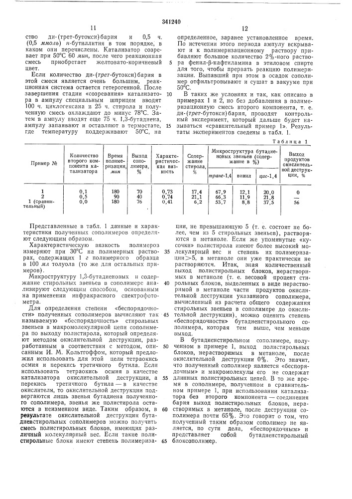 Способ получения полимеров сопряженных диенов (патент 341240)