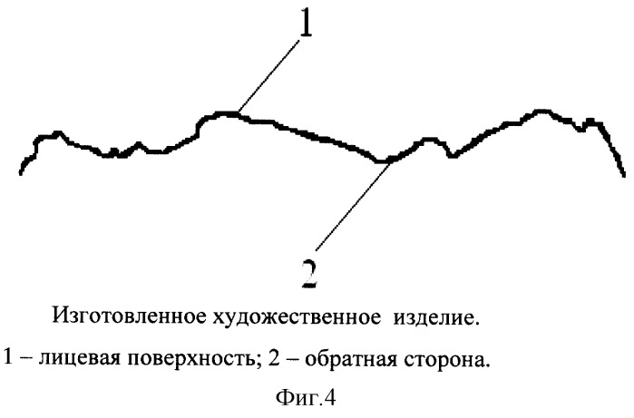 Способ изготовления художественных изделий методом напыления (патент 2278906)