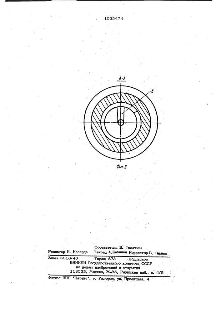Форма для исследования текучести полимерных материалов (патент 1035474)
