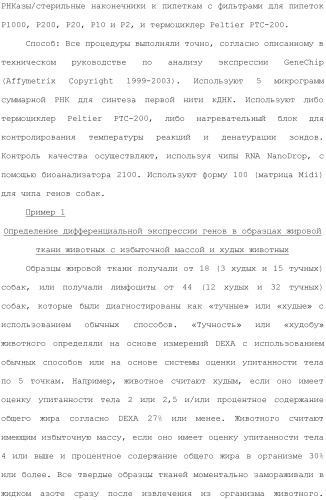 Композиции и способы лечения расстройств, ассоциированных с избыточной массой животных (патент 2492698)