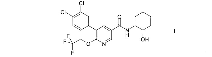 5-(3,4-дихлорфенил)-n-(2-гидроксициклогексил)-6-(2,2,2-трифторэтокси)никотинамид и его соли в качестве средств, повышающих концентрацию лвп холестерина (патент 2541475)
