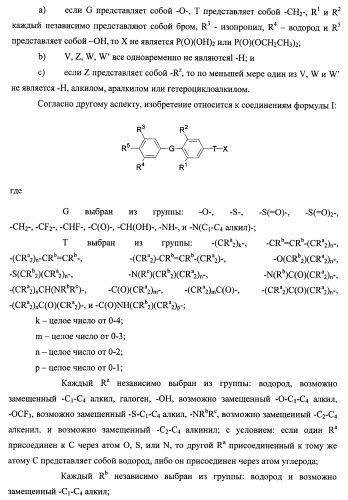 Новые фосфорсодержащие тиромиметики (патент 2422450)