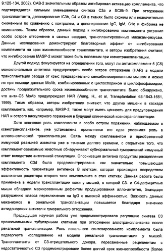 Способ лечения заболеваний, связанных с masp-2-зависимой активацией комплемента (варианты) (патент 2484097)