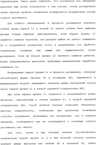 Герметичное трубное соединение с одной или несколькими наклонными опорными поверхностями, выполненное при помощи пластического расширения (патент 2339867)