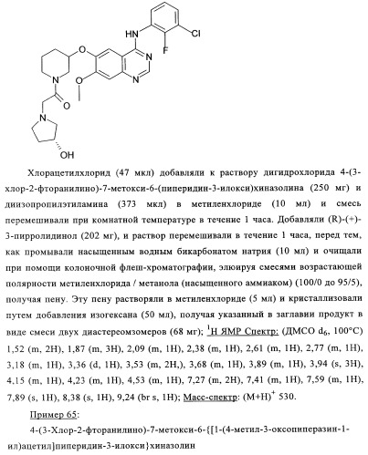 Производные 4-анилино-хиназолина, способ их получения (варианты), фармацевтическая композиция, способ ингибирования пролиферативного действия и способ лечения рака у теплокровного животного (патент 2345989)