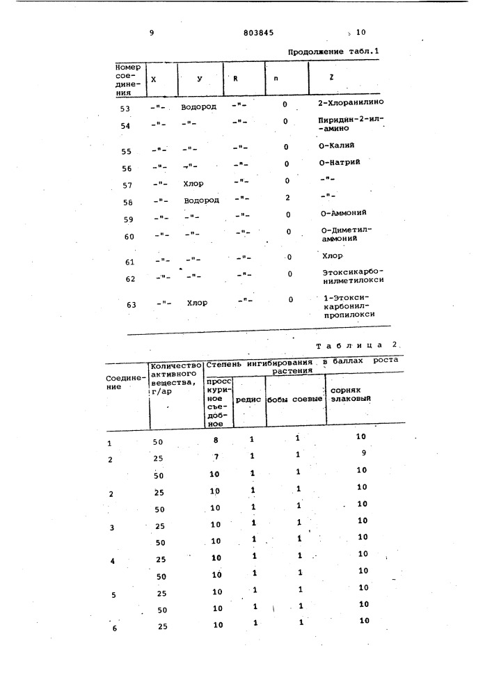 Гербицидный состав (патент 803845)