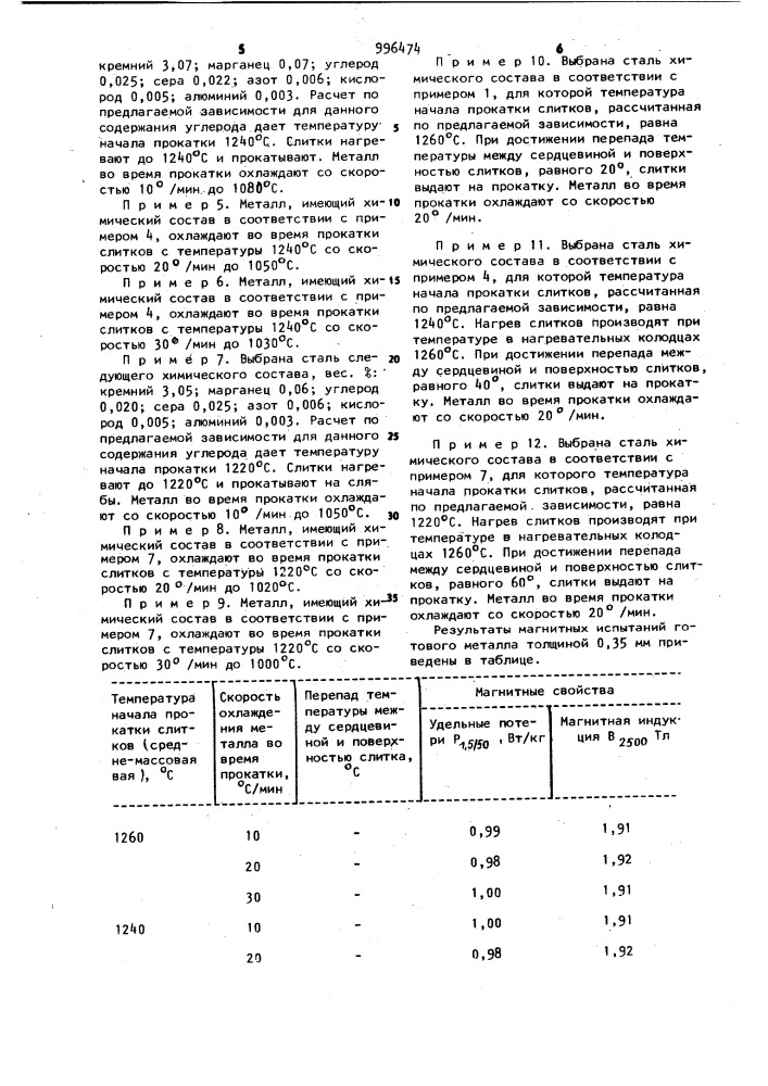 Способ производства холоднокатаной электротехнической стали (патент 996474)