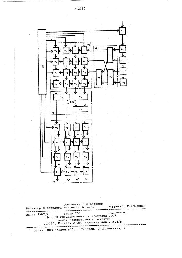 Анализатор спектра хаара (патент 742952)