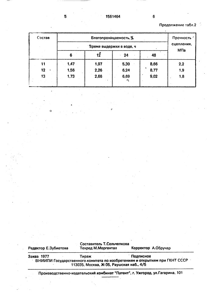 Композиция для получения защитно-декоративного покрытия (патент 1561464)