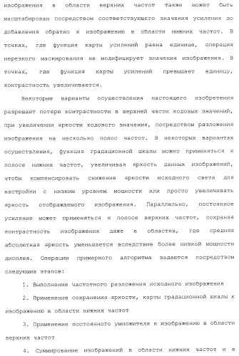 Способы и системы для управления источником исходного света дисплея с обработкой гистограммы (патент 2456679)