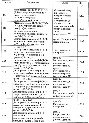 Производные диазепана в качестве модуляторов хемокиновых рецепторов (патент 2439065)
