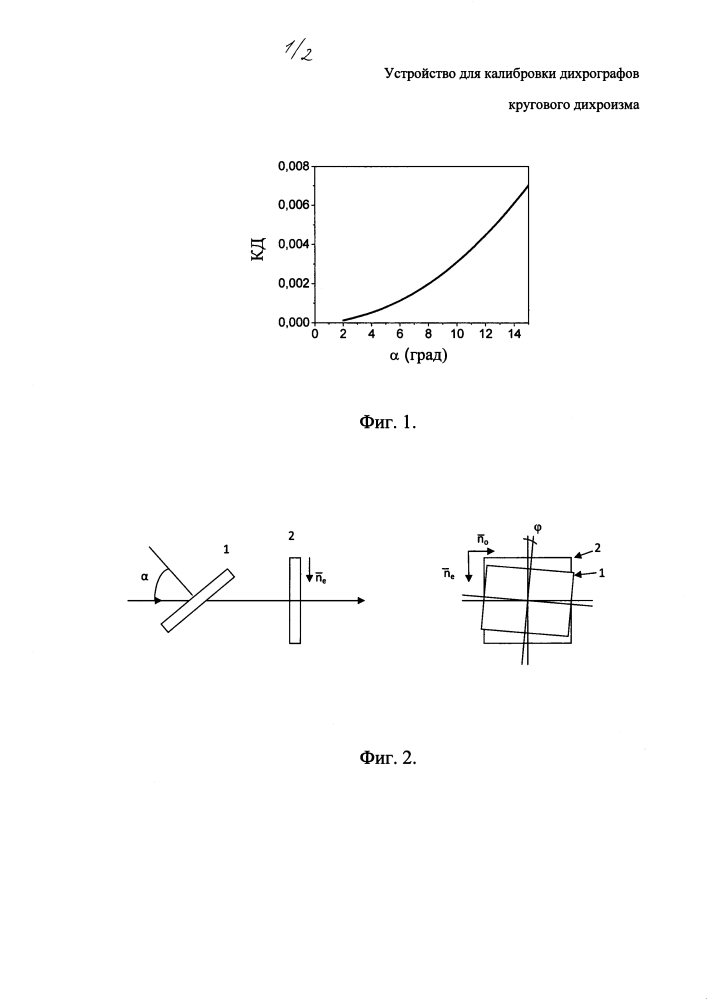 Устройство для калибровки дихрографов кругового дихроизма (патент 2629660)