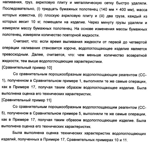 Твердый водопоглощающий реагент и способ его изготовления, и водопоглощающее изделие (патент 2355370)