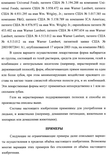 Красящий состав и способ обнаружения деминерализованных повреждений в зубах (патент 2314091)