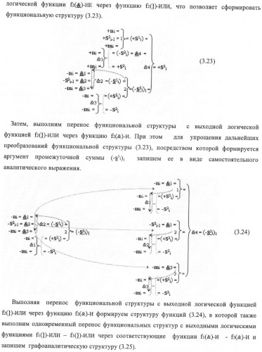 Входная структура параллельного сумматора в позиционно-знаковых кодах f(+/-) (варианты) (патент 2378682)