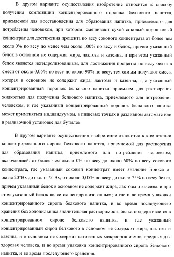 Белковый напиток и способ его получения (патент 2432091)