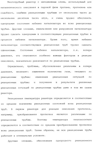 Способ каталитического окисления в паровой фазе и способ получения (мет)акролеина или (мет)акриловой кислоты этим способом (патент 2309936)