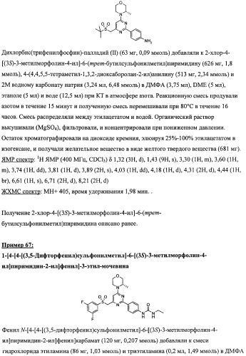 Производные морфолинопиримидина, полезные для лечения пролиферативных нарушений (патент 2440349)