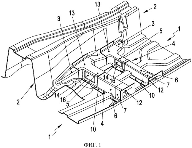 Поперечина сиденья модульной конструкции (патент 2549230)