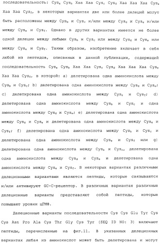 Полипептид для увеличения активности рецептора гуанилатциклазы, фармацевтическая композиция, способ лечения желудочно-кишечного расстройства у пациента, способ повышения активности рецептора гуанилатциклазы у пациента, способ лечения висцеральной боли, способ получения полипептида (варианты), изолированная молекула нуклеиновой кислоты, бактериальный вектор экспрессии и изолированная бактериальная клетка (патент 2433133)
