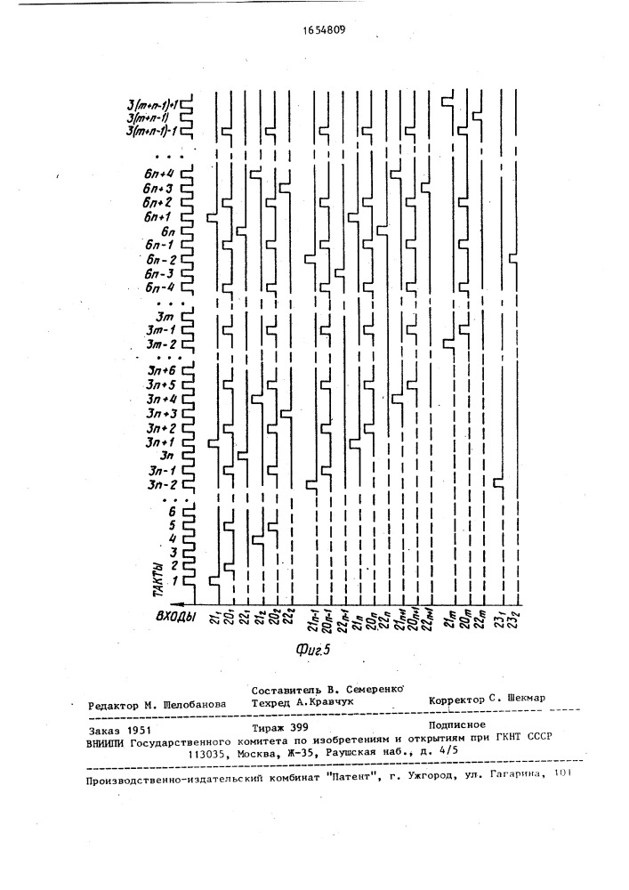 Систолическая структура для вычисления логических функций (патент 1654809)