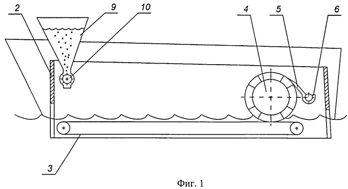 Устройство для сбора нефтепродуктов с поверхности воды (патент 2535744)