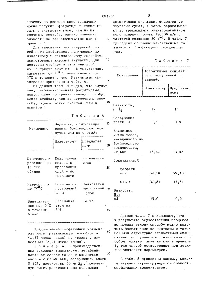Способ получения фосфатидных концентратов (патент 1081201)