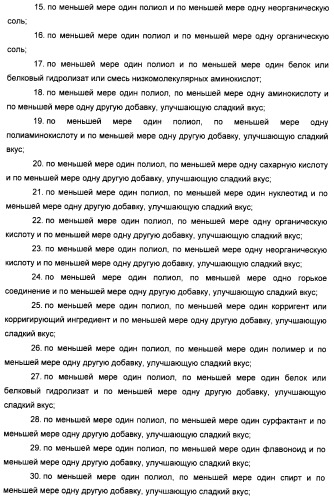 Композиции натурального интенсивного подсластителя с улучшенным временным параметром и(или) корригирующим параметром, способы их приготовления и их применения (патент 2459434)