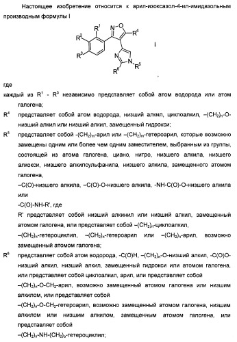Производные арил-изоксазол-4-ил-имидазола (патент 2425045)