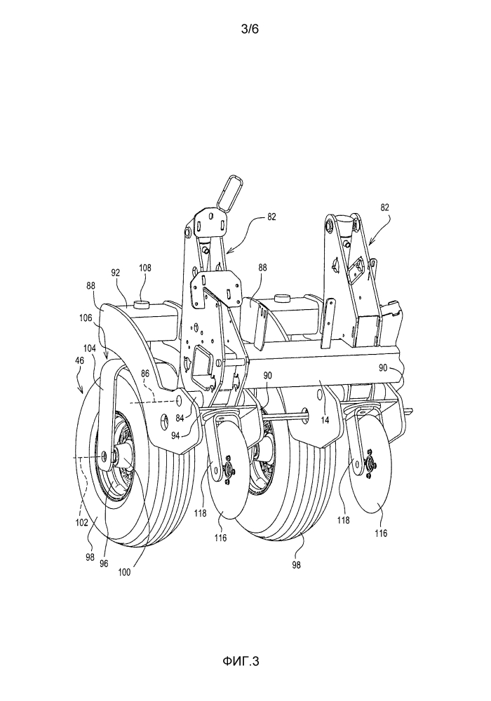 Буксируемое орудие с системой управления, имеющей как колесные узлы, так и сошники (патент 2612434)