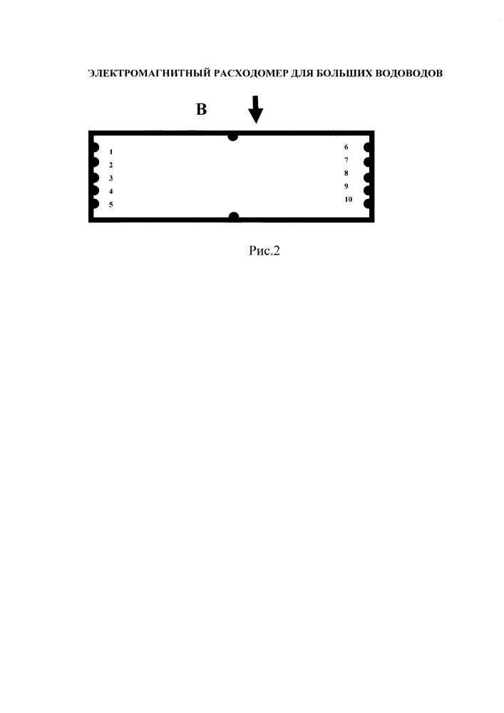 Электромагнитный расходомер для больших водоводов (патент 2620334)