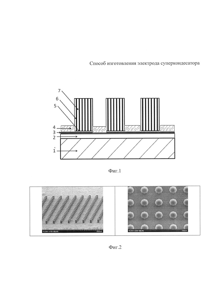 Способ изготовления электрода суперконденсатора (патент 2660819)
