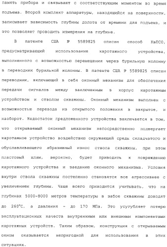 Каротаж в процессе спускоподъемных операций с помощью модифицированного трубчатого элемента (патент 2332565)