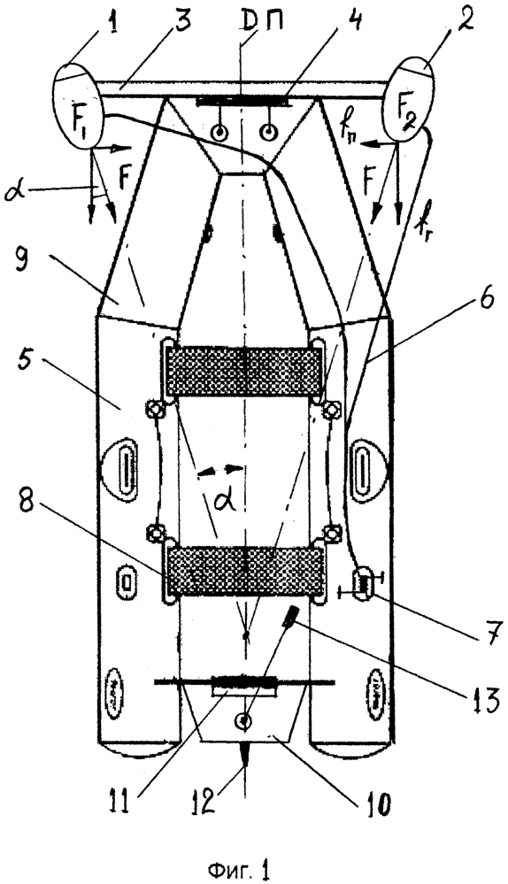Способ движения на "водной подушке" и глиссирующее судно для его осуществления (патент 2615031)