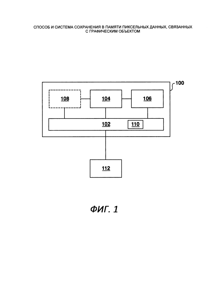 Способ и система сохранения в памяти пиксельных данных, связанных с графическим объектом (патент 2632415)