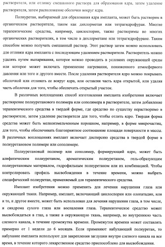 Лекарственные ядра для замедленного высвобождения терапевтических средств (патент 2478366)