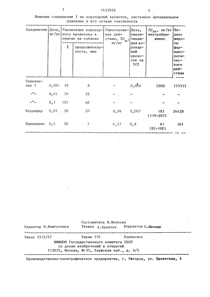 2-оксо-4-(о-дифторметилтиофенил)-5-метоксикарбонил-6-метил- 1,2,3,4-тетрагидропиримидин, обладающий коронарорасширяющим действием (патент 1433958)