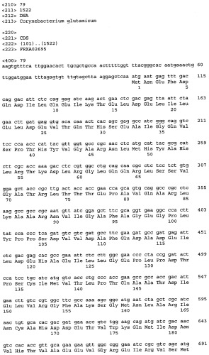 Гены corynebacterium glutamicum, кодирующие белки, участвующие в метаболизме углерода и продуцировании энергии (патент 2321634)