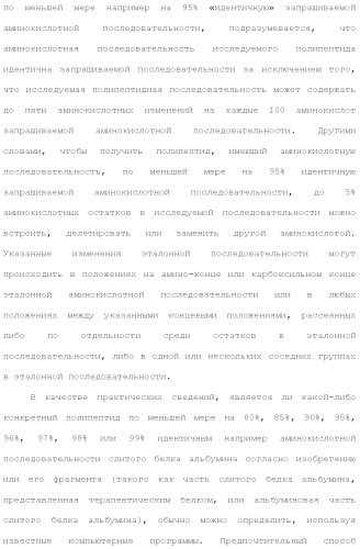Слитые белки альбумина (патент 2369404)
