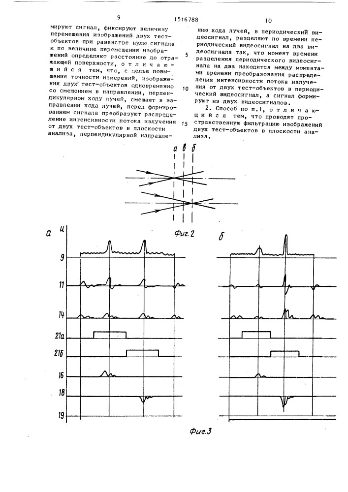 Способ измерения расстояния до отражающей поверхности (патент 1516788)