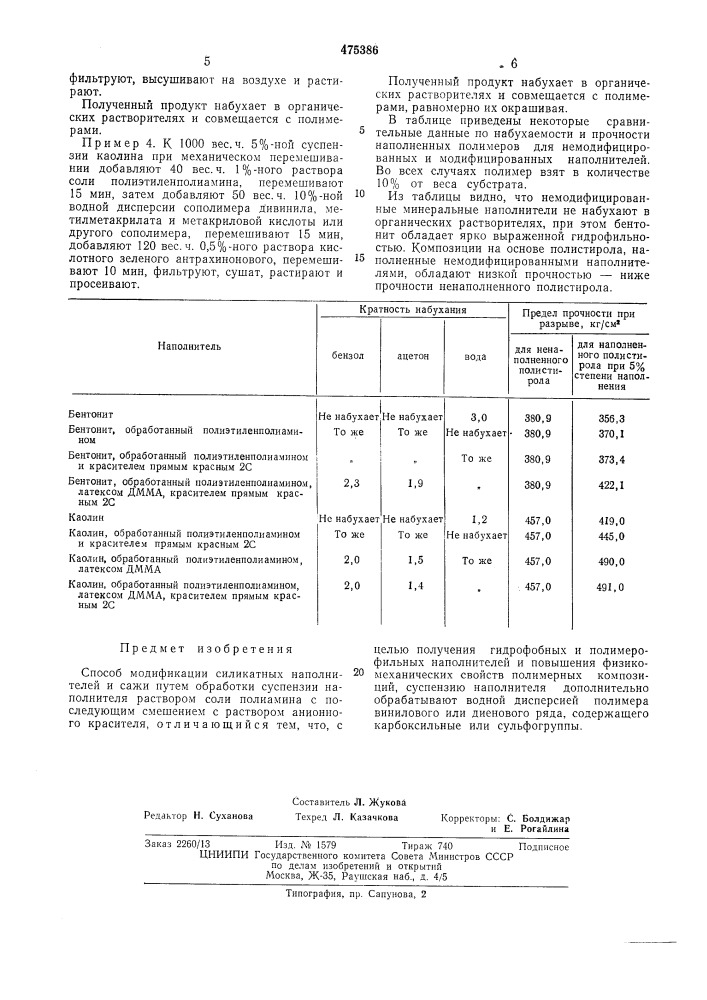 Способ модификации силикатных наполнителей и сажи (патент 475386)