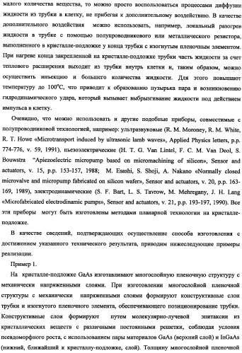 Полая наноигла в интегральном исполнении и способ ее изготовления (патент 2341299)