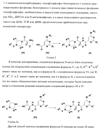 Производные пиримидина и их применение в качестве антагонистов рецептора p2y12 (патент 2410393)